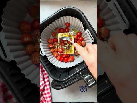 Baked Feta Pasta aus der Heißluftfritteuse - Familienkost Rezept #airfryer #feta #pasta