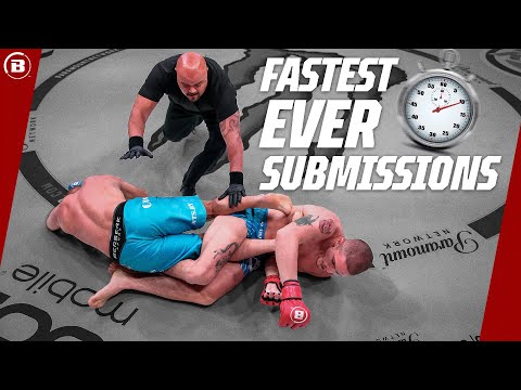 The FASTEST Submissions In Bellator HISTORY! ⏱💨 | Bellator MMA