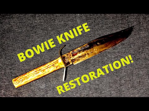 Vintage BOWIE Knife Restoration . Restore a Knife