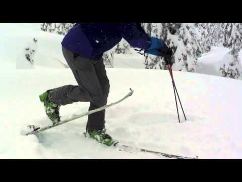 Backcountry skiing tip - Removing your Dynafit skins with skis on