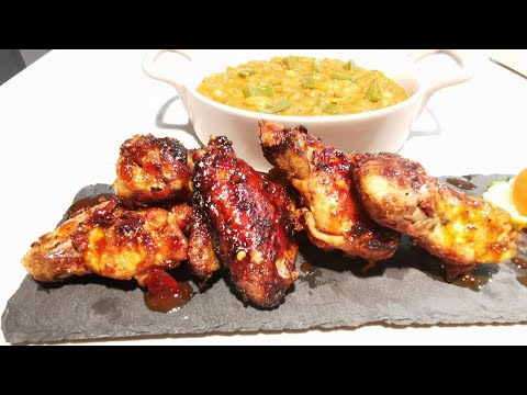 Ailes de poulet doré et caramélisés un pur délice 😉👌اجنحة الدجاج بتتبيلة خطيرة