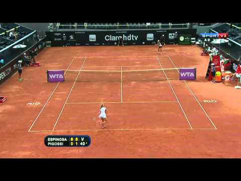 Silvia Soler Espinosa 2 VS 0 Laura Pigossi  Rio Open De Tênis 2014