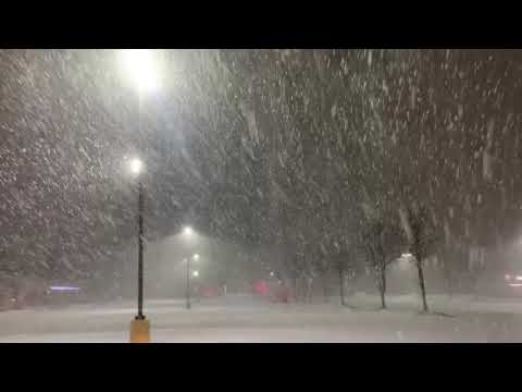 12-16-2020 Chalfont PA Intense Snowfall Drone Flight