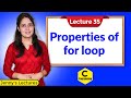 C_35 Properties of For loop in C | C Programming Tutorials