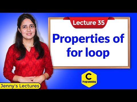 C 35 Properties of For loop in C
