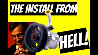 TURN ONE HP1 Power steering pump install Dodge Challenger
