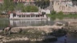 Drought exposes Roman ruins in Tiber River