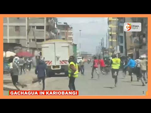 Chaos erupt as Gachagua attends thanksgiving service in Kariobangi North