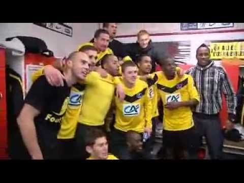 Ambiance après la victoire de l'US Quevilly contre Orléans