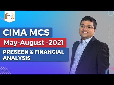 CIMA MCS  |  MAY AUG 2021  |  Preseen and Financial analysis  |  Gaurantee of Understanding