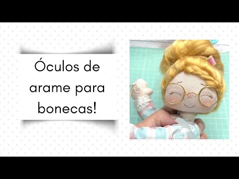 How to make wire glasses for dolls.