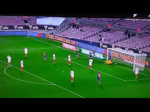 Martin Braithwaite Goal vs Sevilla! FC Barcelona vs Sevilla 3 - 0 2021