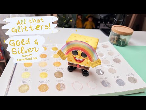 Testing EVERY gold and silver supply I own (watercolour & more!)