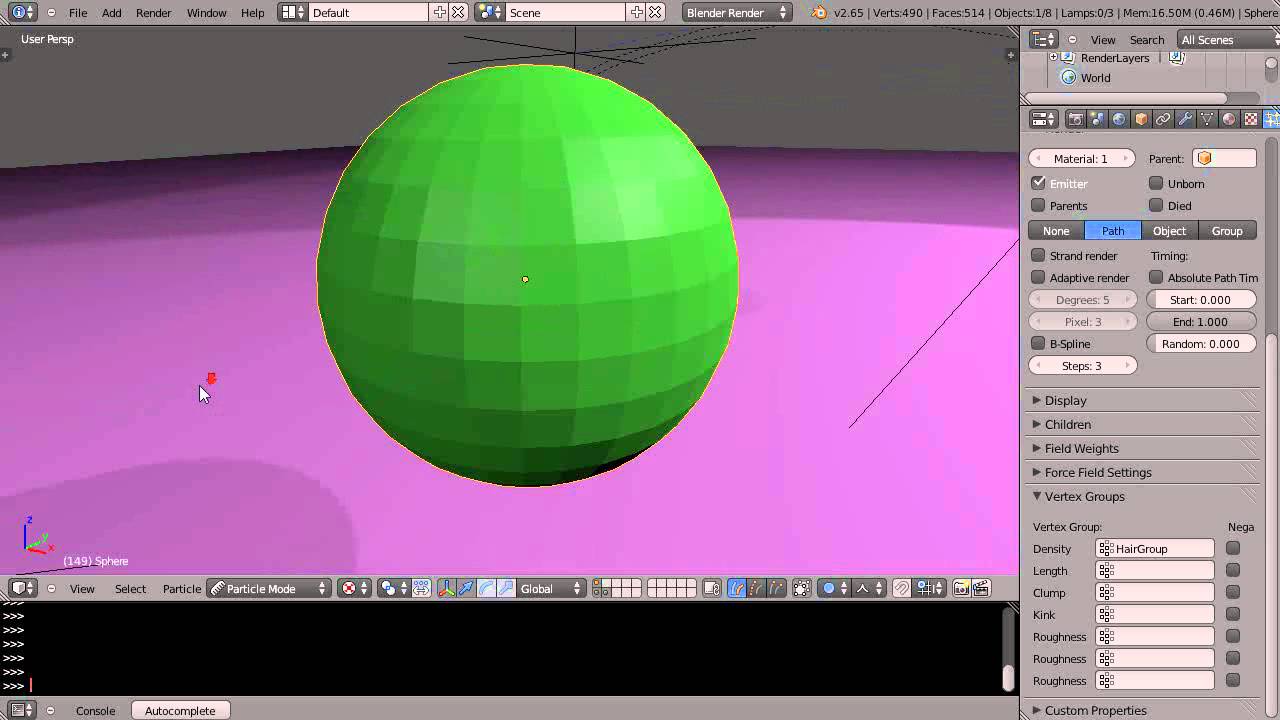 Blender создание шестерни