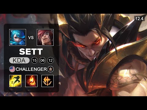 Sett Top vs Gwen - NA Challenger - Season 12 Patch 12.4