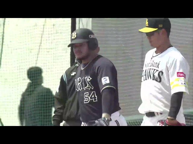 【ファーム】チャンスでタイムリー‼ バファローズ・ディアス 追加点となるタイムリーヒット‼ 2025年3月30日 福岡ソフトバンクホークス 対 オリックス・バファローズ