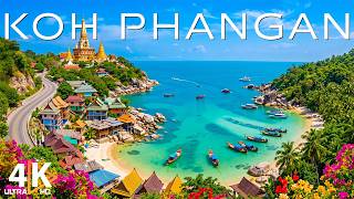 Koh Phangan, Thailand 4K 🇹🇭 A Magical Island Surrounded by Crystal-Clear Waters