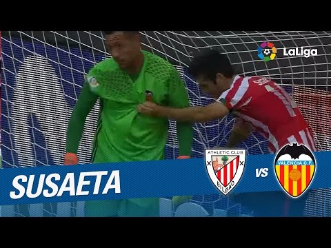 Disparo de Susaeta que se marcha desviado