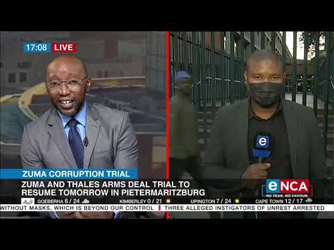 Zuma and Thales arms deal trial to resume on Monday