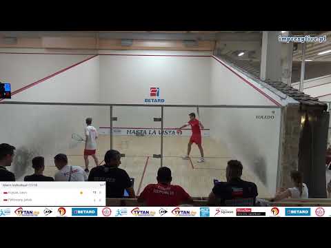 Leon Krysiak 🇵🇱 - 🇵🇱 Jakub Pytlowany - ESF European Individual Closed Squash Championship 2023
