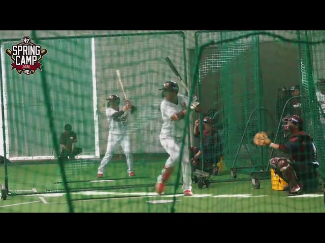 【イーグルス春季キャンプ】イーグルスのルーキー・小深田・黒川が鋭いスイングをみせる!! 2020/2/7