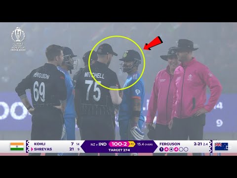 New Zealand players refused to play in this foggy weather then Virat Kohli did this in Ind vs NZ WC