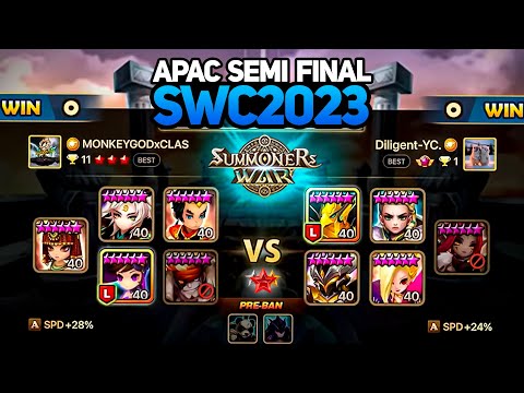 DILIGENT vs MONKEYGOD (BO5). SWC2023 APAC CUP SEMIFINAL - Summoners War