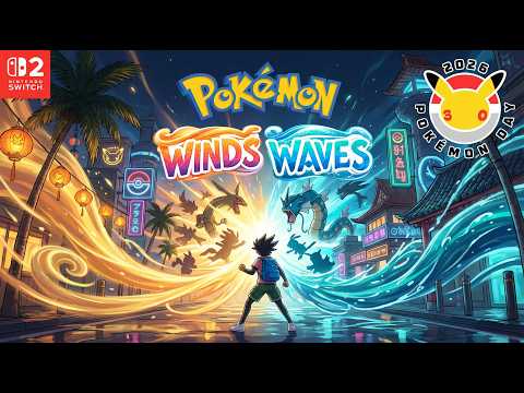 Pokémon Winds and Waves | Tráiler Pokémon Presents 2026