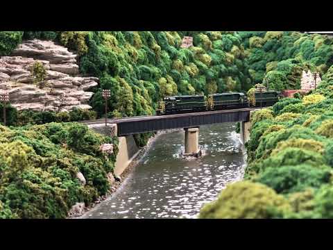 The CNJ running trackage rights on my Lehigh Valley N Scale Layout