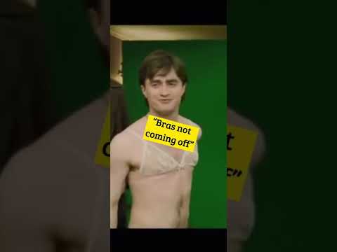 Harry Potter BLOOPER- Daniel Radcliffe struggles with...