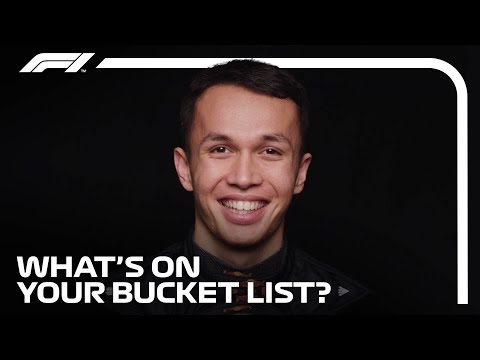 Formula 1 Drivers Reveal Their Bucket List Items