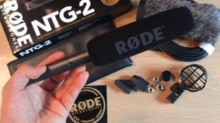 Video thumbnail for RØDE NTG2 Shotgun Microphone Unboxing with Accessories (RODE Windscreen, XLR Cable & Shockmount) by Digital Tech Reviews & Tips | Gabe Shakour