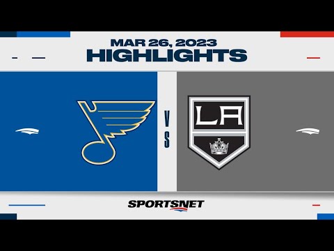 NHL Highlights | Blues vs. Kings - March 26, 2023