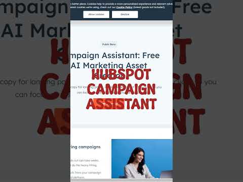AI Tools - HubSpot Campaign Assistant #shorts