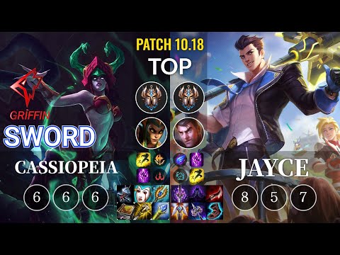 GRF Sword Cassiopeia vs Jayce Top - KR Patch 10.18