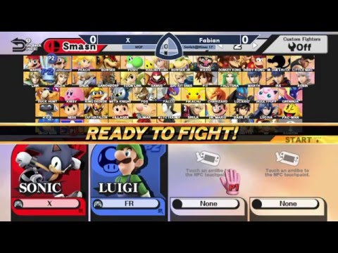 Sm4sh@Mines 17 - X (Sonic) Vs. Fabian (Luigi) - Winners Quarterfinals