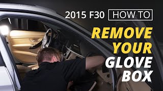 How to remove Glove Box in BMW F30 (3 series)