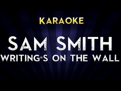 Sam Smith - Writing&#39;s On The Wall | LOWER Key Karaoke Version Lyrics Cover James Bond 007 Spectre