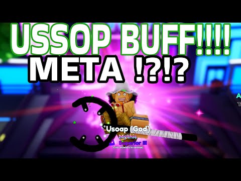 Showcasing New BUFFED USSOP he is INSANE.. In  🎉Anime Adventures🎉Update 13.5!