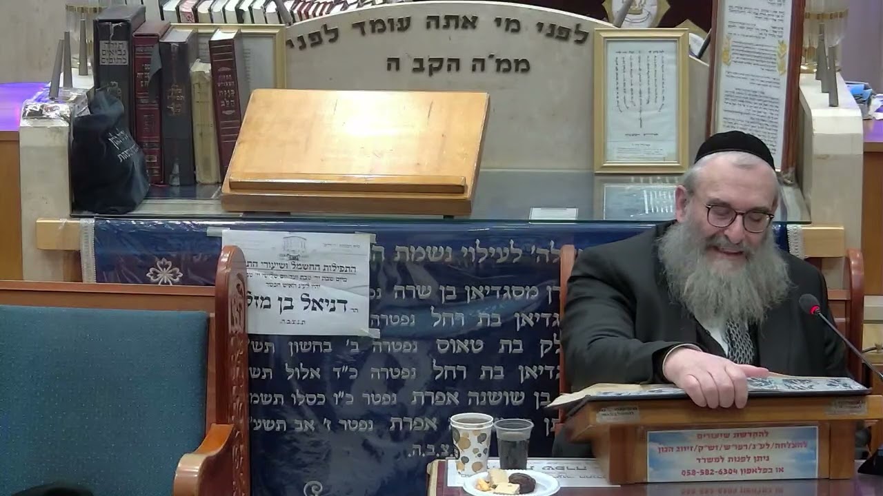 הרב יהושע ויזגן מסכת חולין דף נו עמוד א'