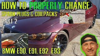 HOW TO CHANGE IGNITION COIL AND PLUGS BMW E90, E91, E92, E93