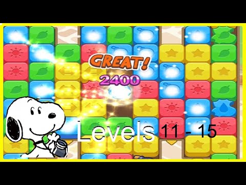 Snoopy’s Puzzle Journey Levels 11 To 15