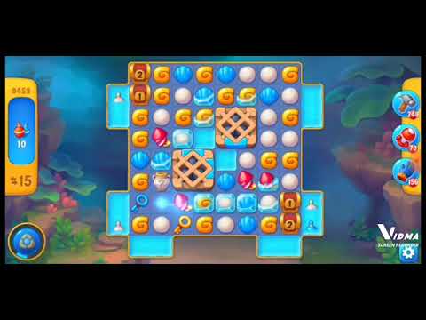 Fishdom. 9453 level no boosters and diamonds. 18 moves