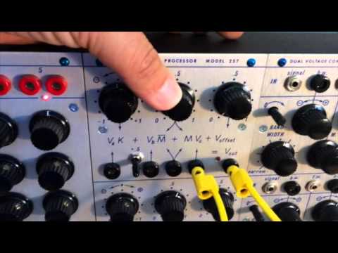 Buchla DIY 257r Dual Voltage Processor Overview Demo
