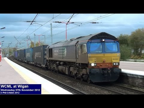 Freight Trains at Wigan - 07th November 2012