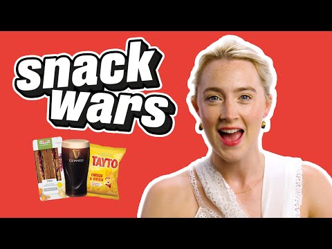 Saoirse Ronan REALLY loves Irish Snacks  | Snack Wars