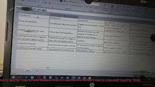 How to Quickly Copy & Paste Multiple Rows and Columns in Perfect Order in a Second! – Pro Trick!