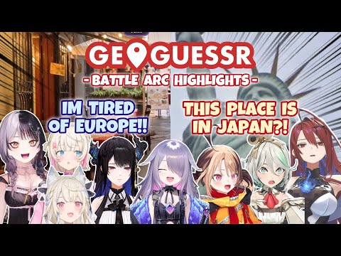 The Ultimate HoloEN GEOGUESSR Battle Collab! Advent VS Justice【 ALL POV HIGHLIGHTS 】| Hololive