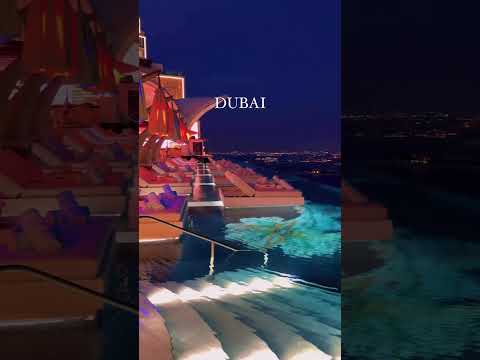 Next level rooftop beach club in Dubai💖#trending #viral #reels #video #shorts #trend #best