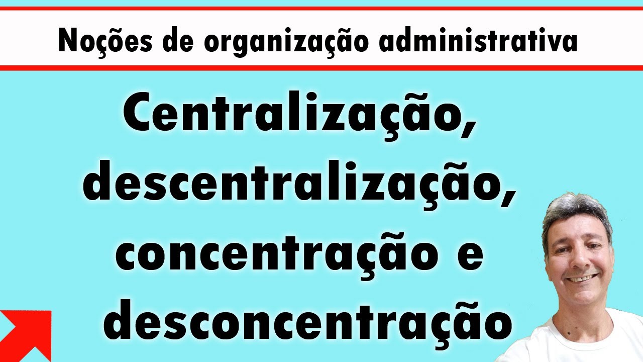 Centralização, descentralização, concentração e desconcentração